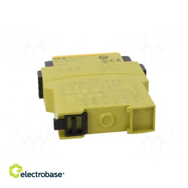 Module: safety relay | PNOZ e5.13p | Usup: 24VDC | IN: 2 | OUT: 5 | IP40 фото 5