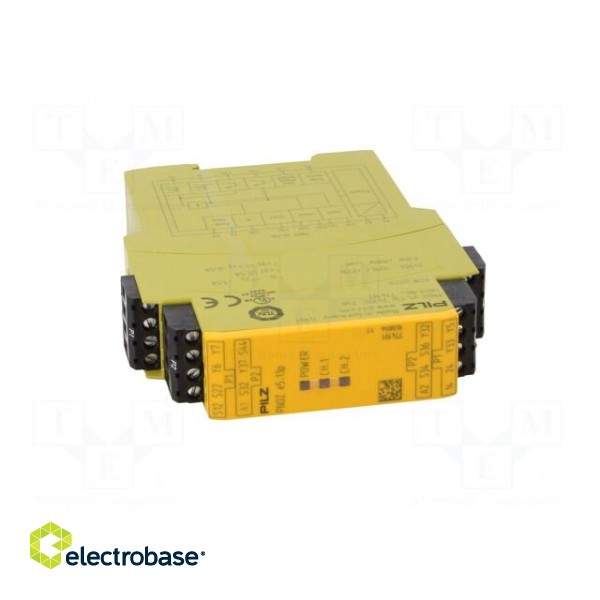 Module: safety relay | PNOZ e5.13p | Usup: 24VDC | IN: 2 | OUT: 5 | IP40 фото 9