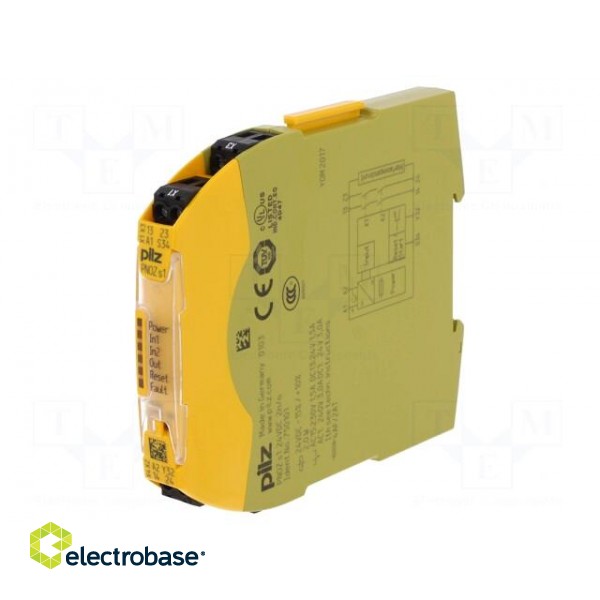 Module: safety relay | Series: PNOZ s1 | IN: 2 | OUT: 3 | Mounting: DIN paveikslėlis 1