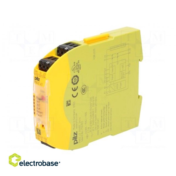 Module: safety relay | Series: PNOZ s3 | IN: 3 | OUT: 3 | Mounting: DIN image 1