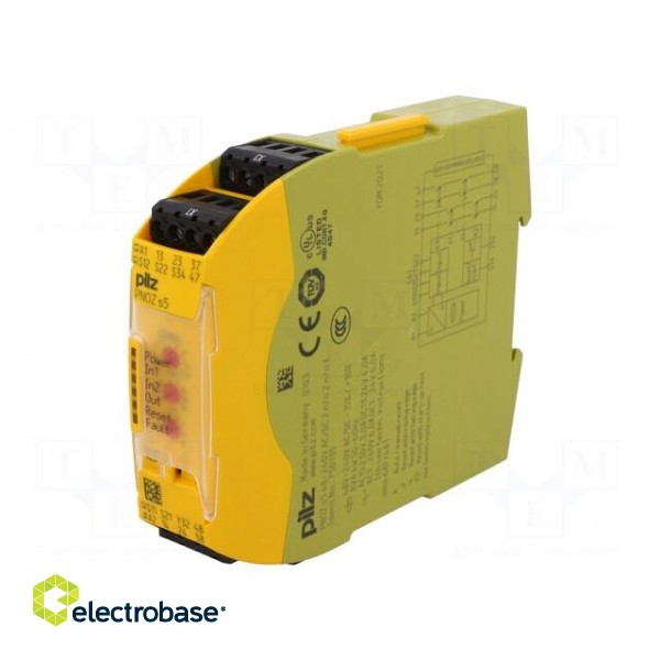 Module: safety relay | PNOZ s5 | Usup: 48÷240VAC | Usup: 48÷240VDC фото 1
