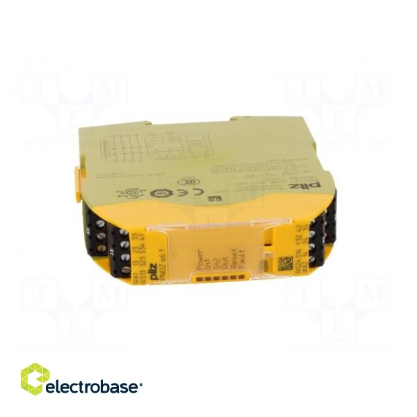 Module: safety relay | Series: PNOZ s6.1 | IN: 3 | OUT: 5 | Mounting: DIN image 9