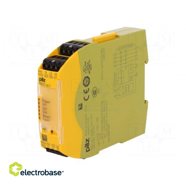 Module: safety relay | Series: PNOZ s6.1 | IN: 3 | OUT: 5 | Mounting: DIN image 1