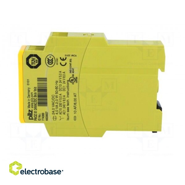 Module: safety relay | Series: PNOZ X1 | 24VDC | 24VAC | IN: 1 | OUT: 4 image 3