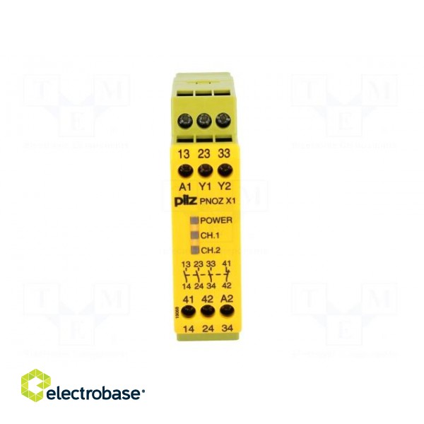 Module: safety relay | Series: PNOZ X1 | 24VDC | 24VAC | IN: 1 | OUT: 4 image 9