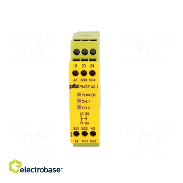 Module: safety relay | Series: PNOZ X2.1 | 24VDC | 24VAC | IN: 2 | OUT: 2 image 9