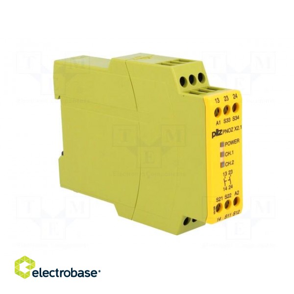 Module: safety relay | Series: PNOZ X2.1 | 24VDC | 24VAC | IN: 2 | OUT: 2 фото 8