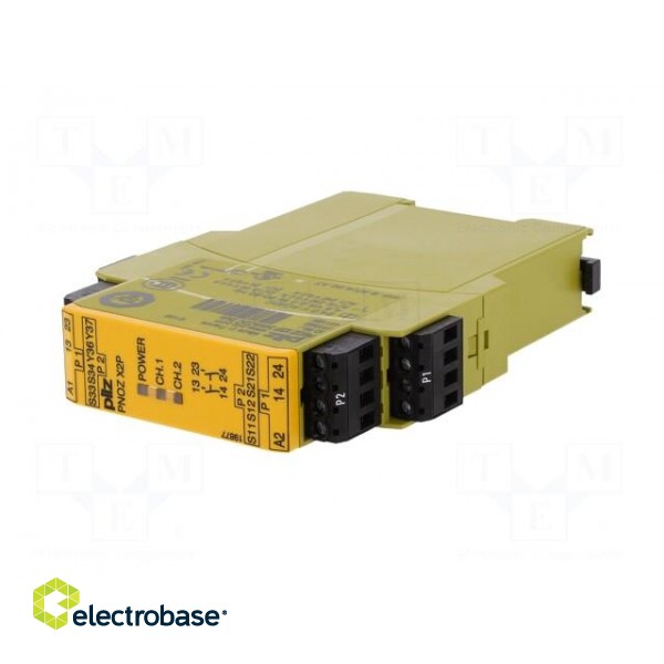 Module: safety relay | Series: PNOZ X2P | IN: 4 | OUT: 2 | Mounting: DIN image 2