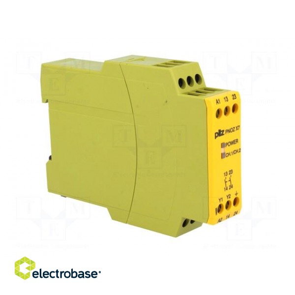 Module: safety relay | Series: PNOZ X7 | 230VAC | Contacts: NO x2 image 8