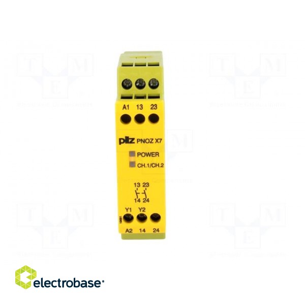 Module: safety relay | Series: PNOZ X7 | 24VDC | 24VAC | IN: 1 | OUT: 2 image 9