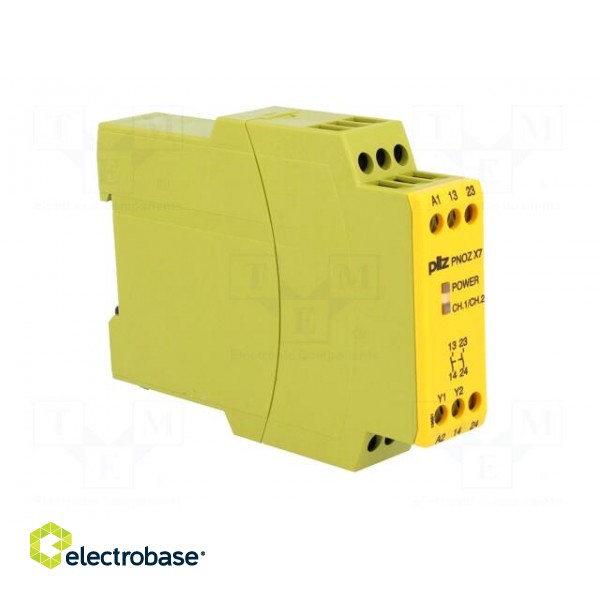 Module: safety relay | Series: PNOZ X7 | 24VDC | 24VAC | IN: 1 | OUT: 2 image 8