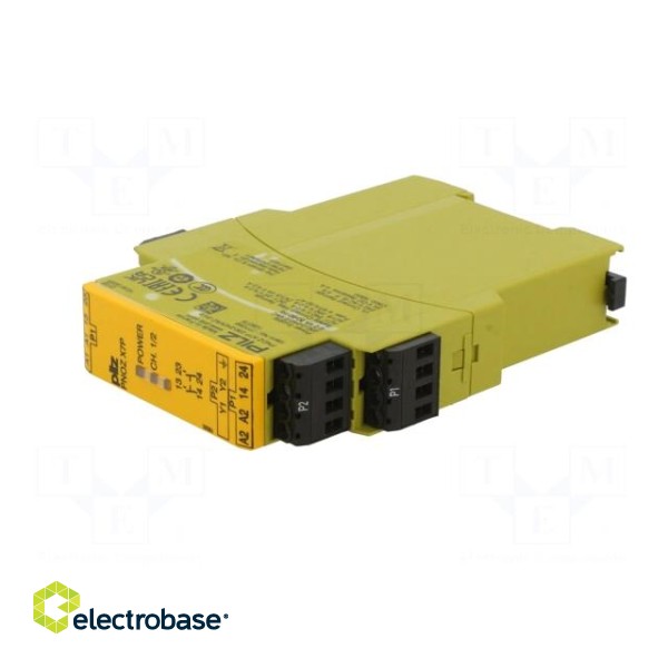 Module: safety relay | PNOZ X7P | Usup: 230÷240VAC | IN: 1 | OUT: 2 | IP40 image 2