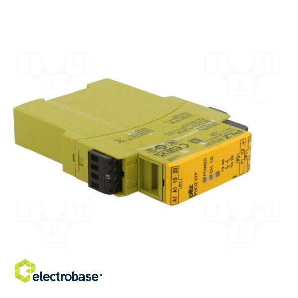 Module: safety relay | PNOZ X7P | Usup: 230÷240VAC | IN: 1 | OUT: 2 | IP40 image 8