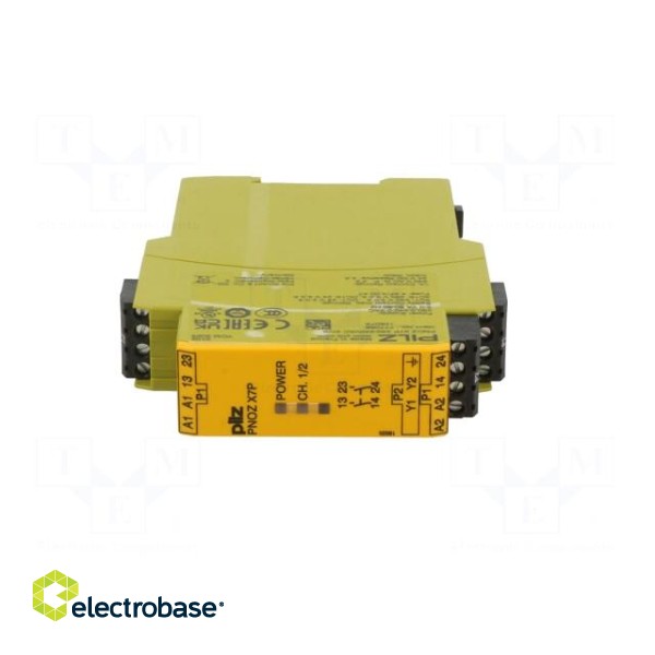 Module: safety relay | PNOZ X7P | Usup: 230÷240VAC | IN: 1 | OUT: 2 | IP40 image 9