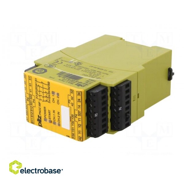 Module: safety relay | PNOZ X8P | Usup: 24VDC | IN: 3 | OUT: 5 | -10÷55°C фото 2
