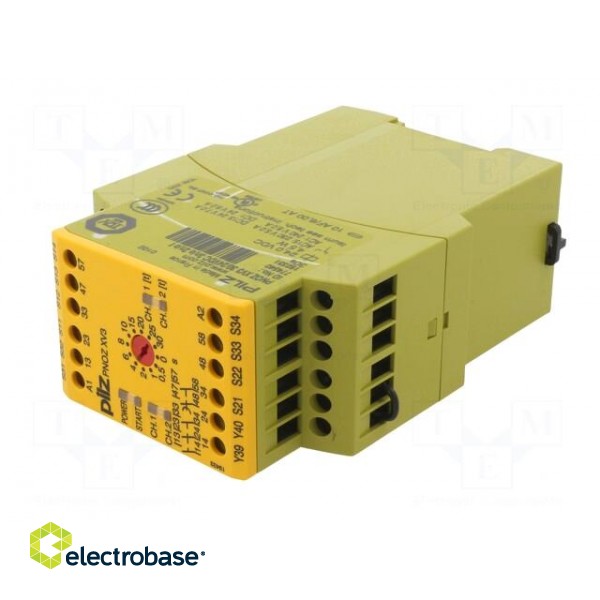 Module: safety relay | Series: PNOZ XV3 | 24VDC | OUT: 5 | Mounting: DIN image 2