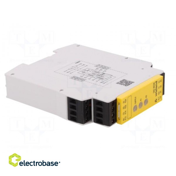 Module: safety relay | 24VAC | Contacts: NC + NO x2 | Mounting: DIN image 8