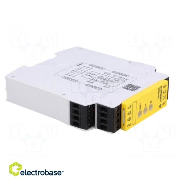 Module: safety relay | 24VAC | Contacts: NC + NO x2 | Mounting: DIN paveikslėlis 8