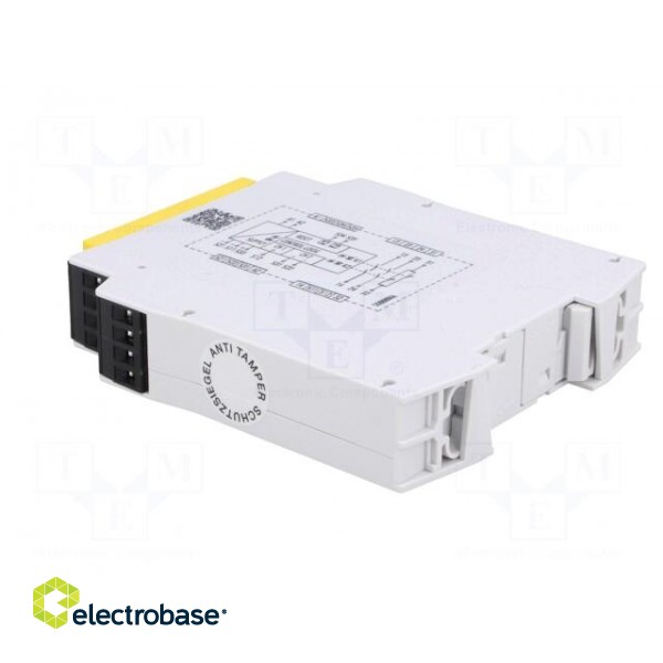 Module: safety relay | 24VAC | Contacts: NC + NO x2 | Mounting: DIN image 4