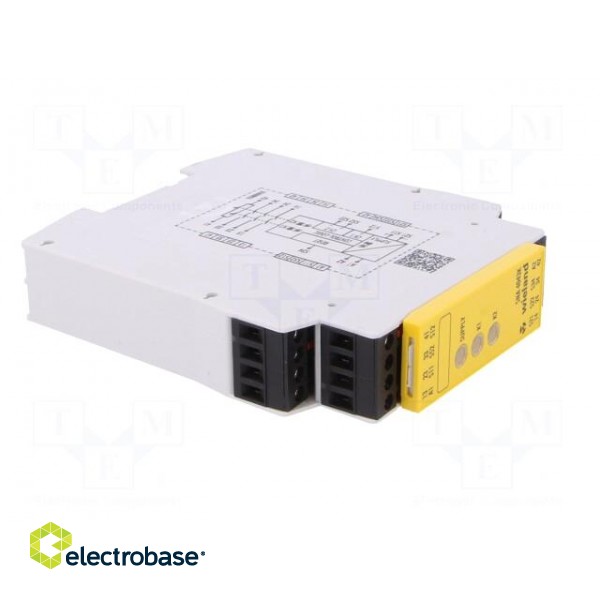 Module: safety relay | 24VAC | Contacts: NC + NO x3 | Mounting: DIN image 8