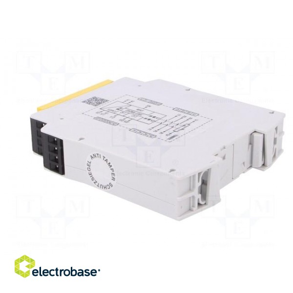 Module: safety relay | 24VAC | Contacts: NC + NO x3 | Mounting: DIN image 4