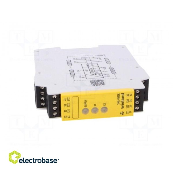 Module: safety relay | 24VAC | Contacts: NC + NO x3 | Mounting: DIN image 9