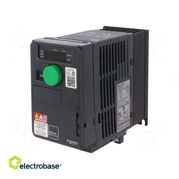 Vector inverter | Max motor power: 0.75kW | Usup: 200÷240VAC | IN: 9 image 1