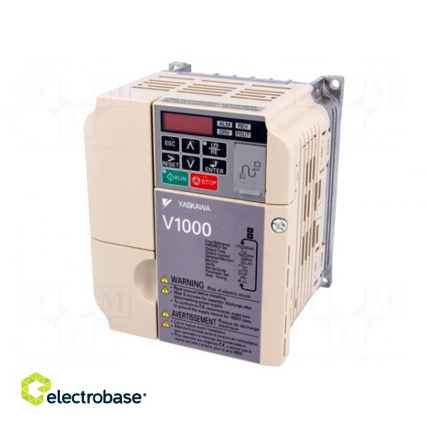 Inverter | 0.4kW | 3x380VAC | 3x380÷460VAC | 0÷10V | for wall mounting image 1