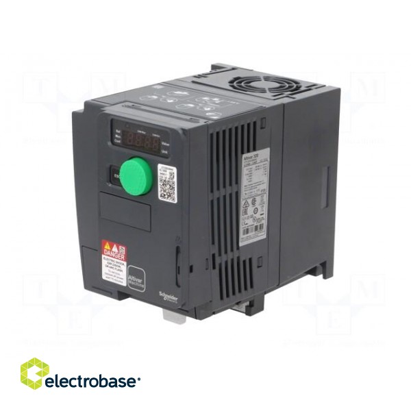 Vector inverter | Max motor power: 0.37kW | Out.voltage: 3x400VAC фото 3