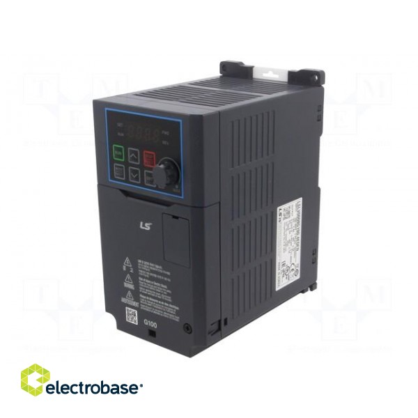 Vector inverter | Max motor power: 0.75kW | Out.voltage: 3x400VAC image 1
