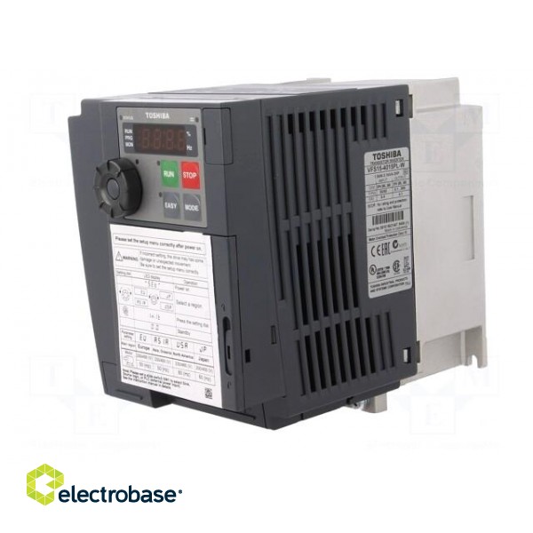 Vector inverter | Max motor power: 1.5kW | Out.voltage: 3x380VAC фото 2