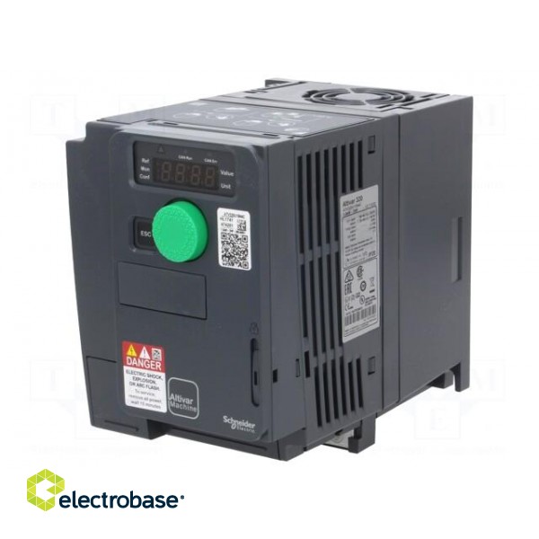 Vector inverter | Max motor power: 1.5kW | Out.voltage: 3x400VAC фото 1