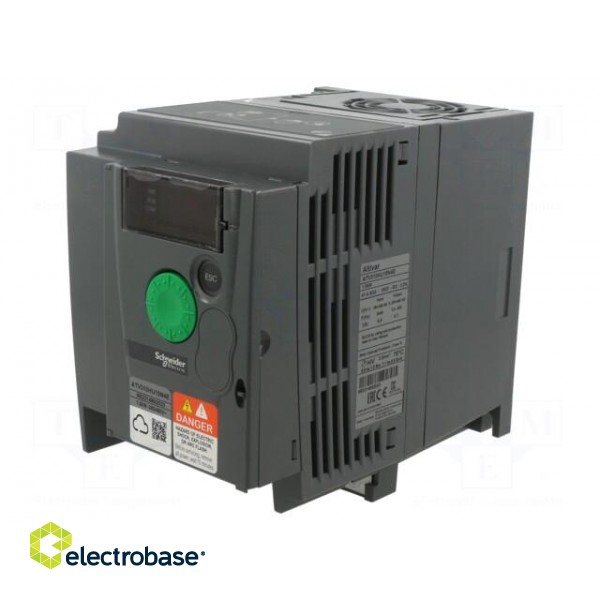 Vector inverter | 1.5kW | 3x400VAC | 3x380÷460VAC | 0÷10V | IN: 4 | IP20 image 1