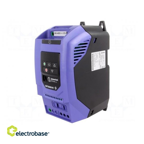 Vector inverter | Max motor power: 1.5kW | Out.voltage: 3x400VAC image 1