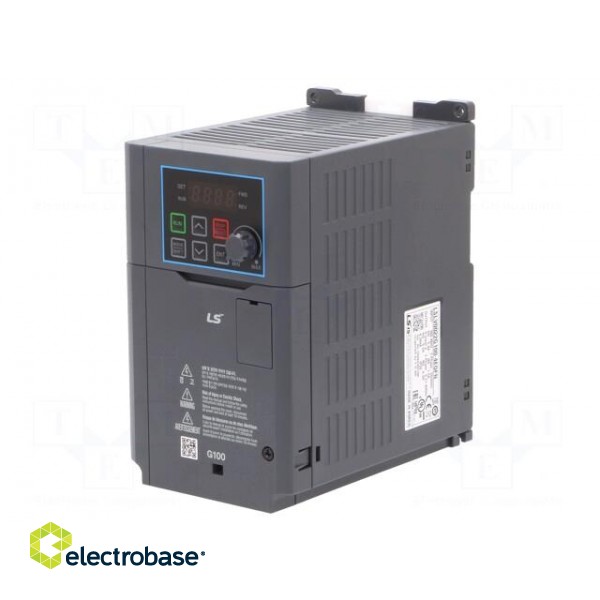 Vector inverter | Max motor power: 2.2kW | Out.voltage: 3x400VAC image 1