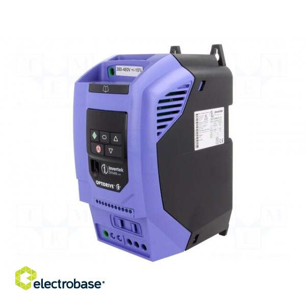 Vector inverter | Max motor power: 2.2kW | Out.voltage: 3x400VAC image 1
