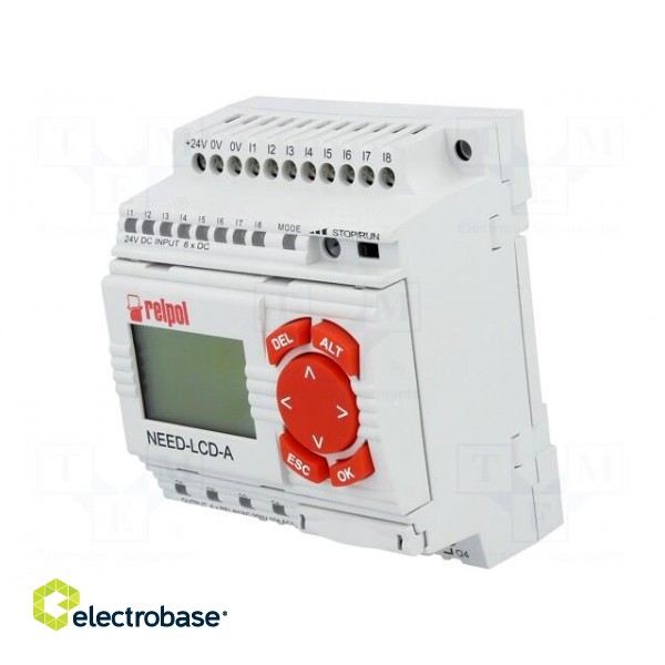 Programmable relay | 250VAC/10A | IN: 8 | Analog in: 2 | OUT: 4 | NEED image 1