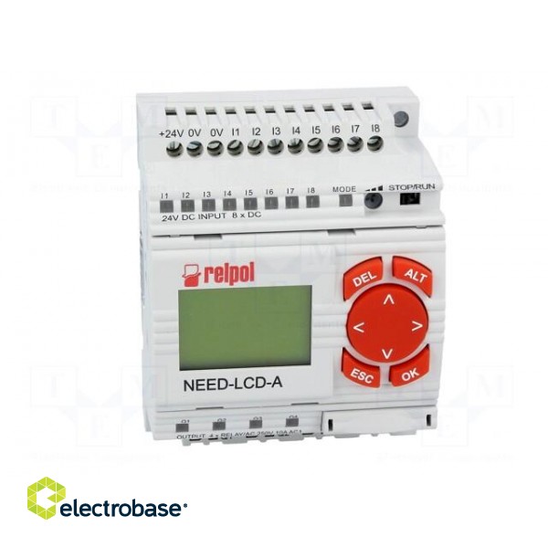 Programmable relay | 250VAC/10A | IN: 8 | Analog in: 2 | OUT: 4 | NEED image 9