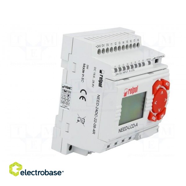 Programmable relay | OUT1: 250VAC/10A | IN: 8 | Anal.in: 2 | OUT: 4 | DIN paveikslėlis 8