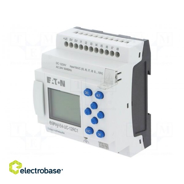 Programmable relay | 8A | IN: 8 | Analog in: 4 | Analog.out: 0 | OUT: 4 image 1