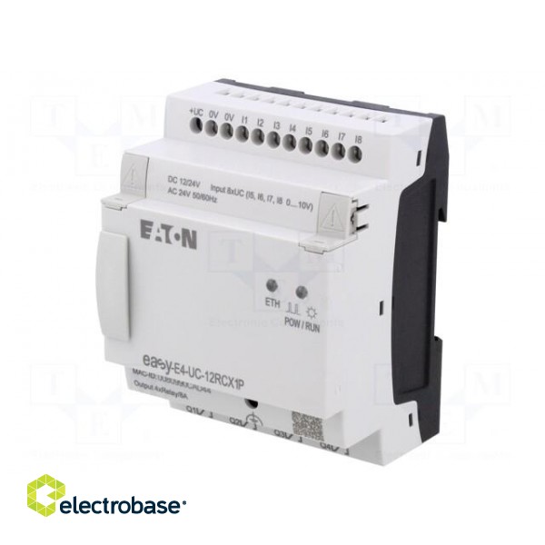 Programmable relay | 8A | IN: 8 | Analog in: 4 | Analog.out: 0 | OUT: 4