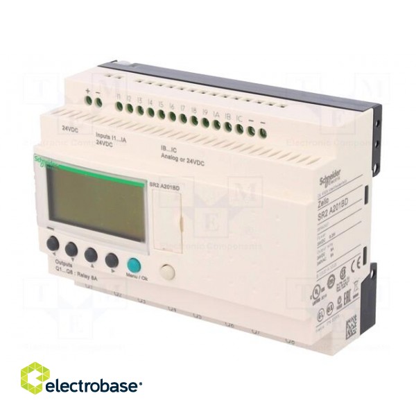 Programmable relay | IN: 12 | Anal.in: 2 | OUT: 8 | OUT 1: relay | 24VDC фото 1
