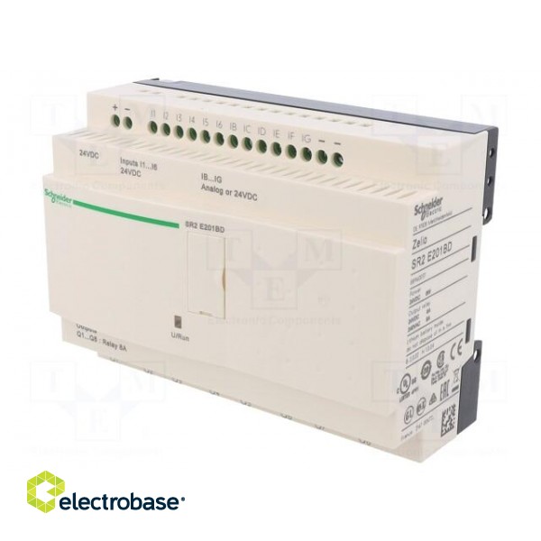 Programmable relay | IN: 12 | Analog in: 6 | OUT: 8 | OUT 1: relay | IP20 image 1