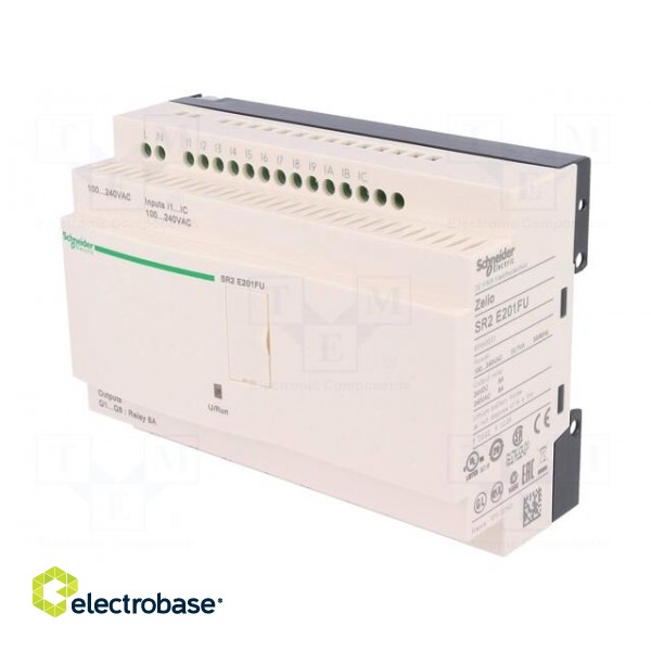 Programmable relay | IN: 12 | Analog in: 0 | OUT: 8 | OUT 1: relay | IP20 фото 1