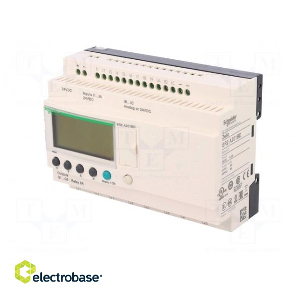 Programmable relay | IN: 12 | Anal.in: 2 | OUT: 8 | OUT 1: relay | 24VDC фото 2