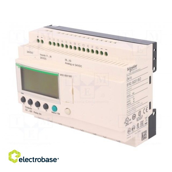 Programmable relay | IN: 12 | Anal.in: 6 | OUT: 8 | OUT 1: relay | 24VDC image 1