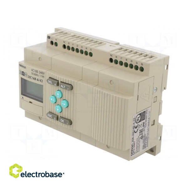Programmable relay | IN: 12 | OUT: 8 | OUT 1: relay | ZEN-20C | IP20 фото 1