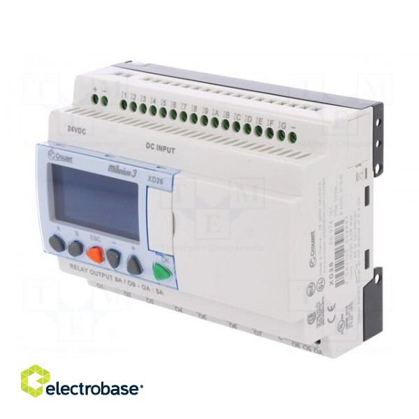 Programmable relay | IN: 16 | Anal.in: 6 | OUT: 10 | OUT 1: relay | 24VDC фото 1