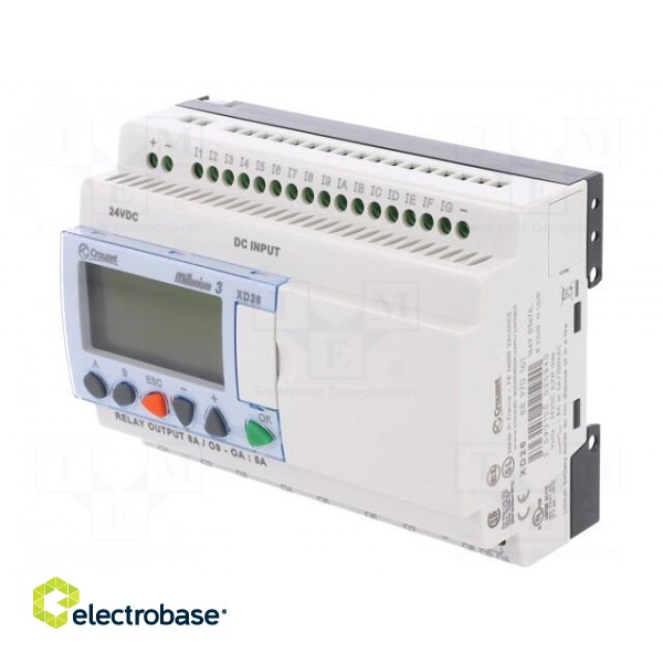 Programmable relay | IN: 16 | OUT: 10 | OUT 1: relay | 24VDC | DIN | IP20 фото 1