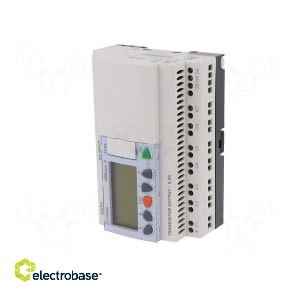 Programmable relay | IN: 16 | OUT: 10 | OUT 1: transistor | 24VDC | DIN фото 2